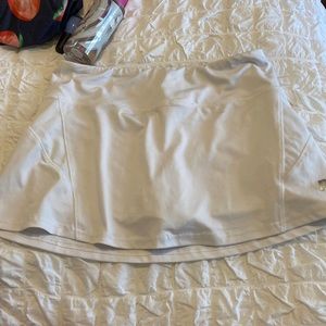 white skirt